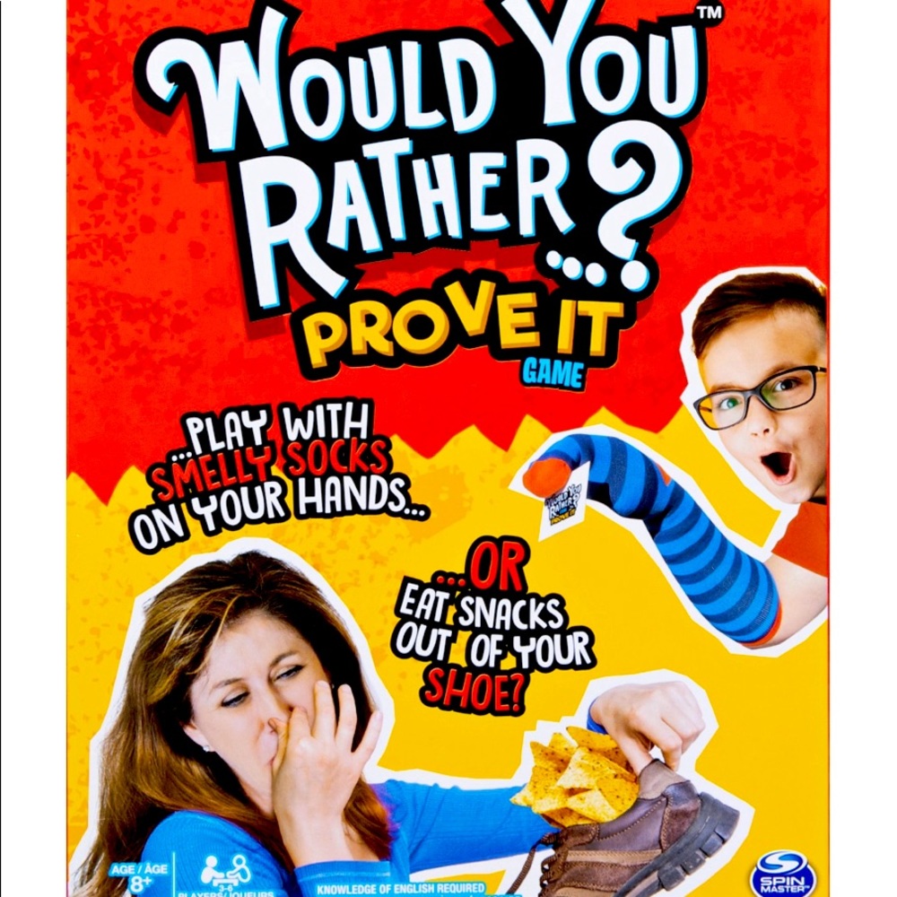 Would You Rather? Prove it Game - family game